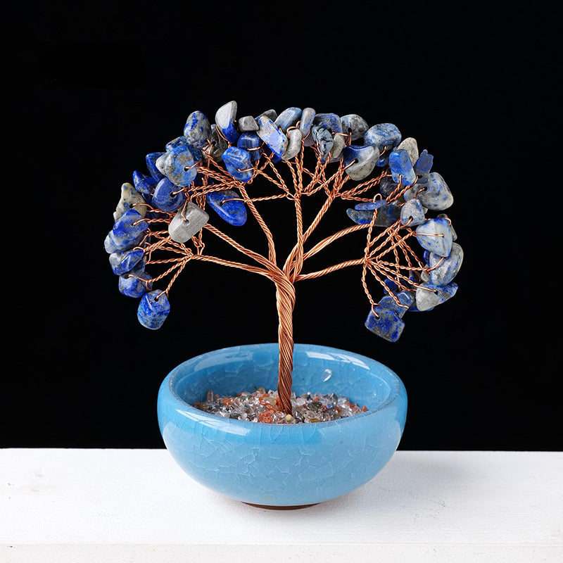 Olivenorma Gravier Cristal Pierre Précieuse Décoration Maison Feng Shui Arbre 