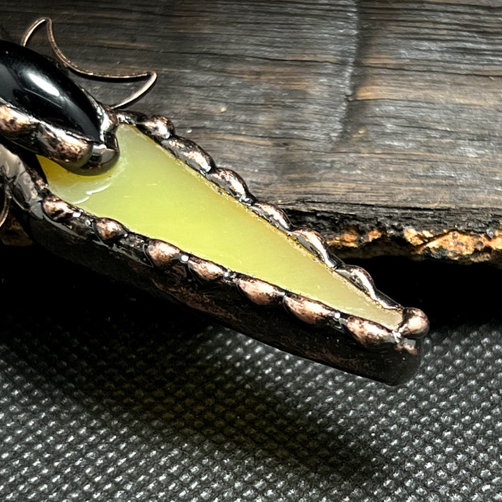 Collier avec pendentif en cristal et flèche en cuivre Olivenorma