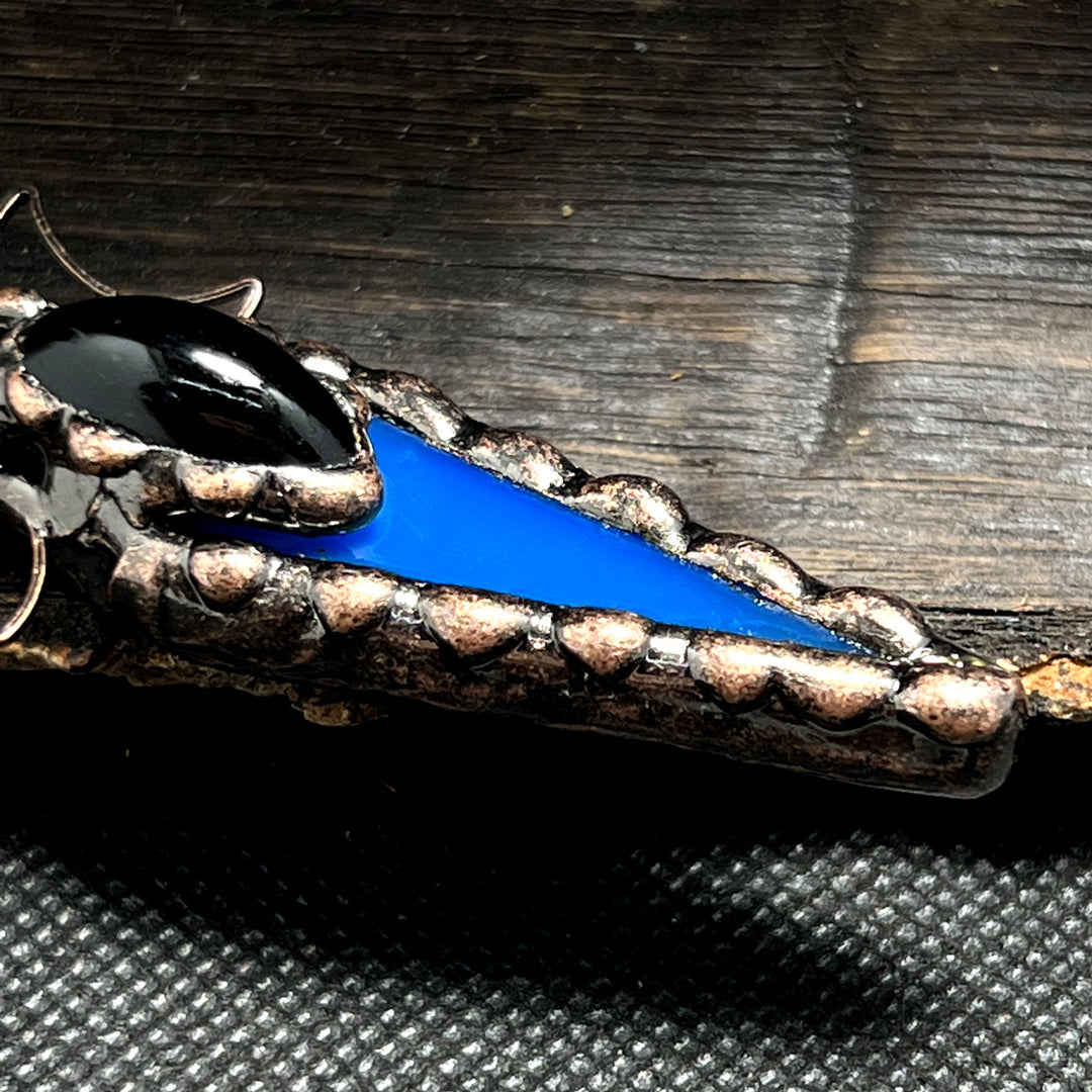 Collier avec pendentif en cristal et flèche en cuivre Olivenorma