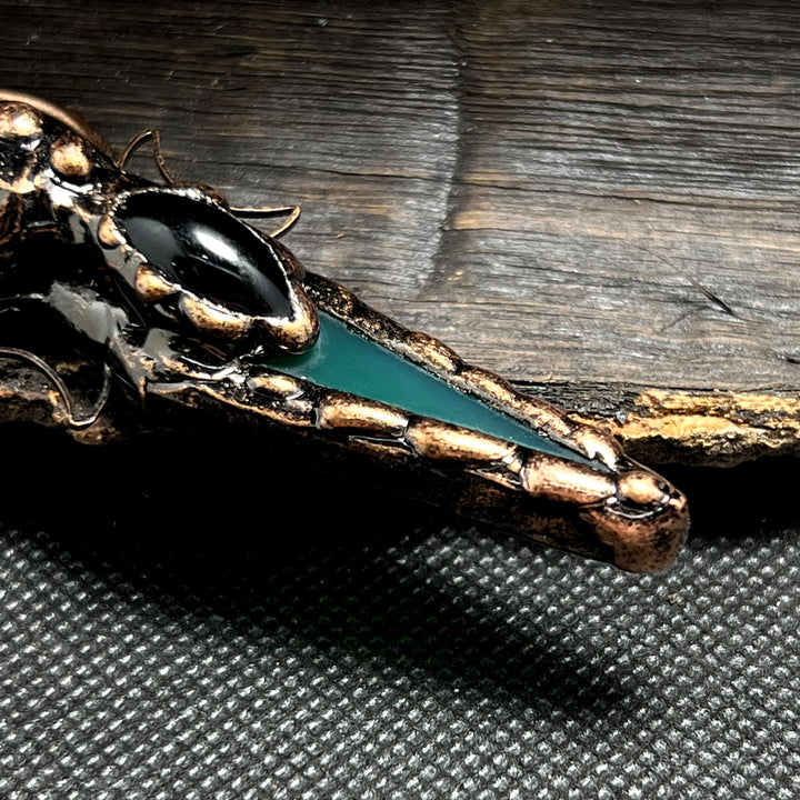 Collier avec pendentif en cristal et flèche en cuivre Olivenorma