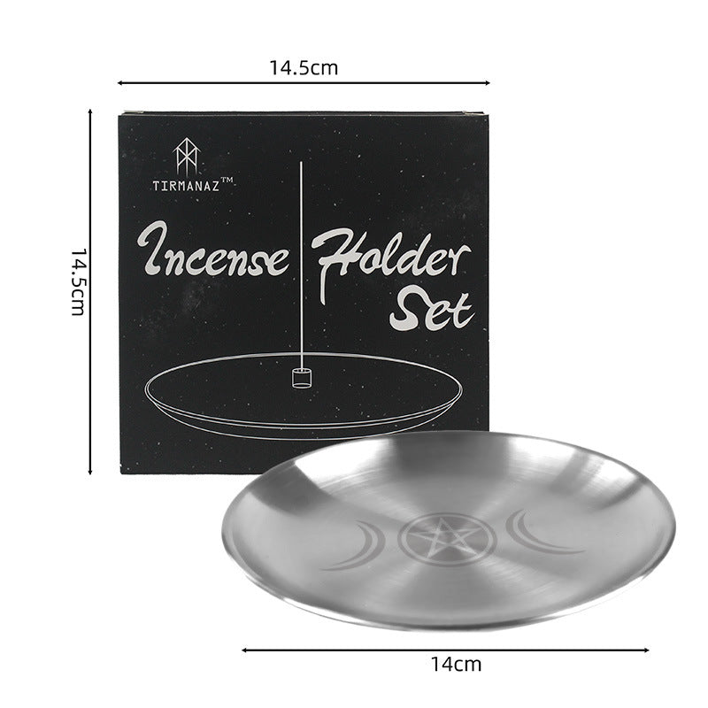 Plaque sacrée en acier inoxydable avec pentagramme de phase lunaire Olivenorma - image 8