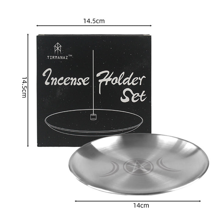 Plaque sacrée en acier inoxydable avec pentagramme de phase lunaire Olivenorma - image 8