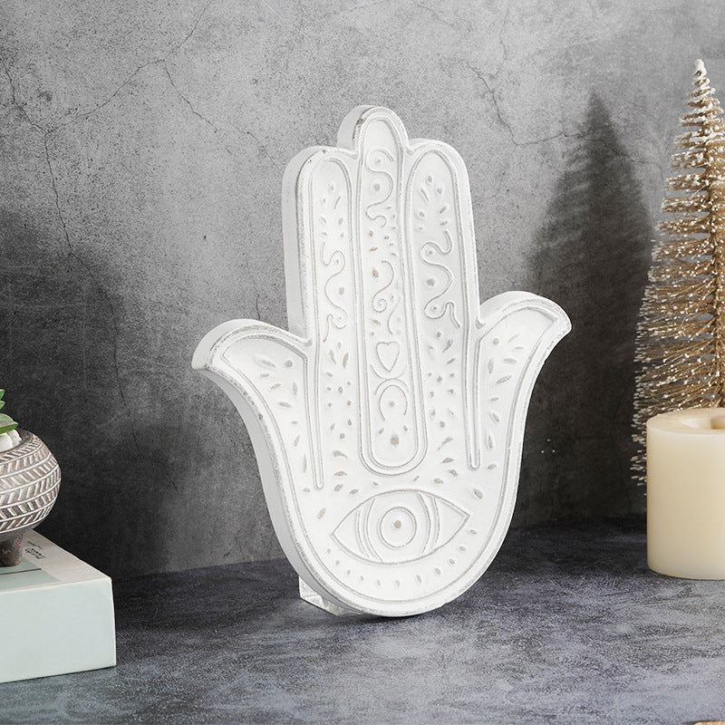 Décoration murale Hamsa blanche Olivenorma