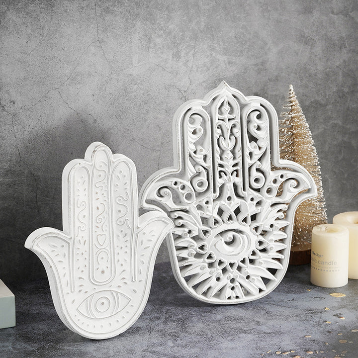 Décoration murale Hamsa blanche Olivenorma
