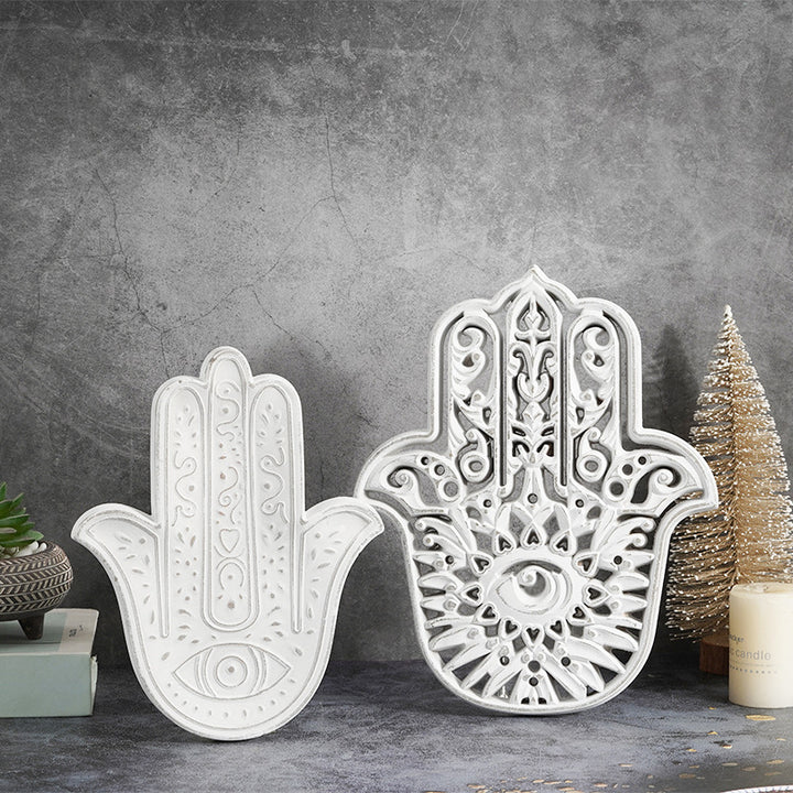 Décoration murale Hamsa blanche Olivenorma