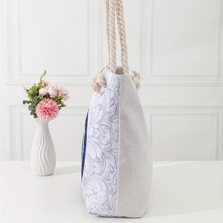 Sac fourre-tout de plage pour femme Olivenorma Blue Evil Eye
