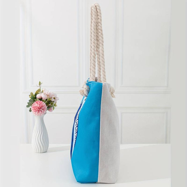 Sac fourre-tout de plage pour femme Olivenorma Blue Evil Eye