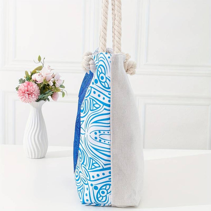 Sac fourre-tout de plage pour femme Olivenorma Blue Evil Eye