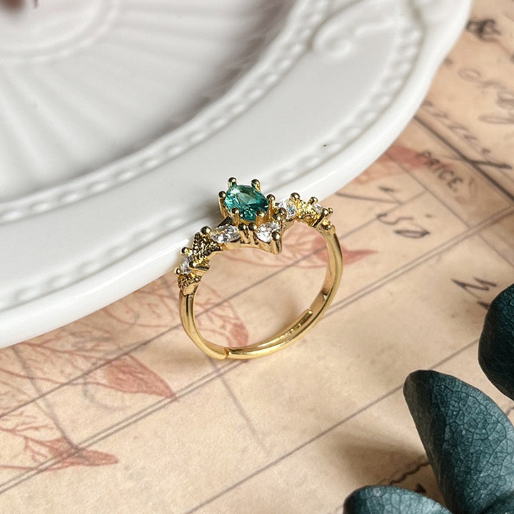 Olivenorma « Couronne de Chamuel » - Bague de guérison en tourmaline Paraiba