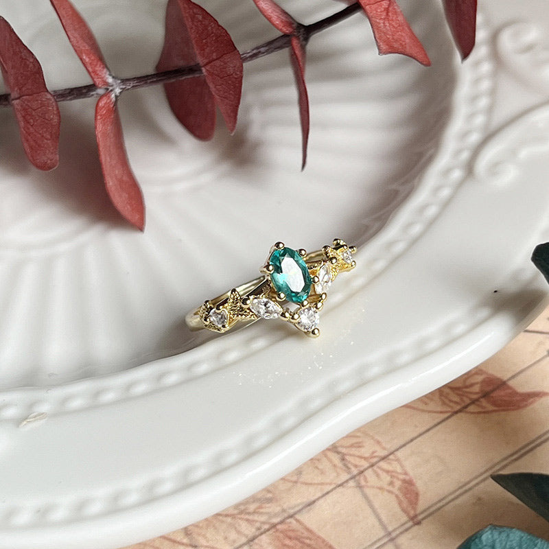 Olivenorma « Couronne de Chamuel » - Bague de guérison en tourmaline Paraiba