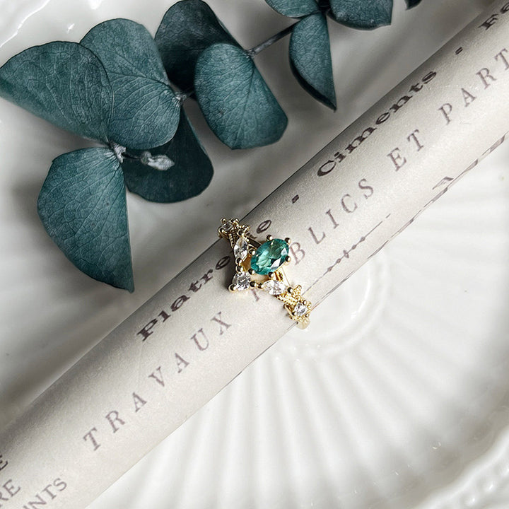 Olivenorma « Couronne de Chamuel » - Bague de guérison en tourmaline Paraiba