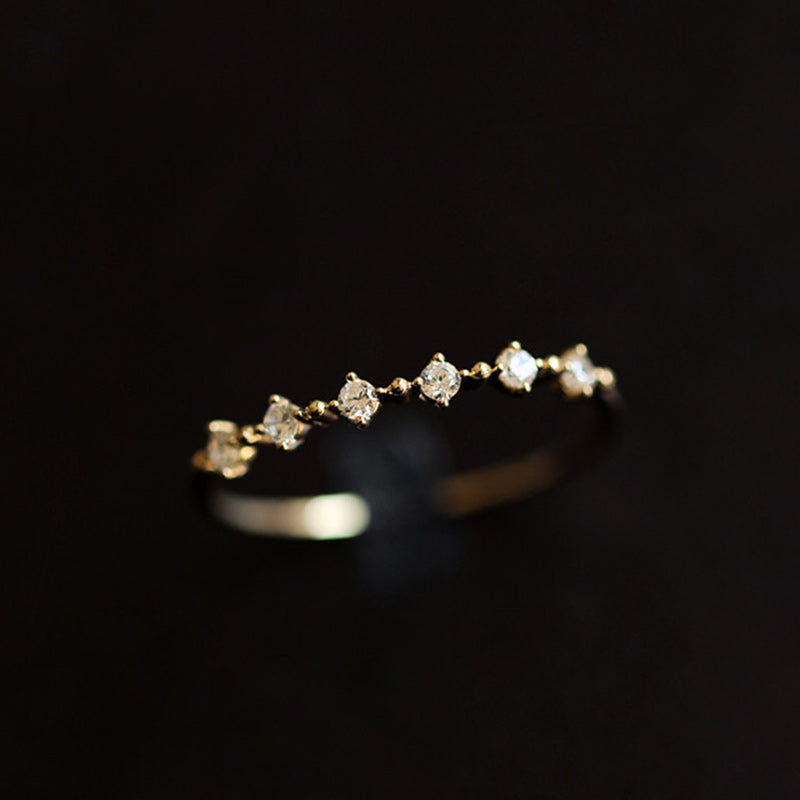 Bague Olivenorma en argent sterling S925 avec zirconium