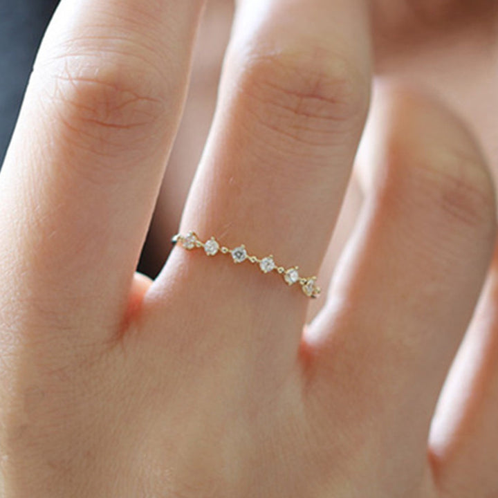 Bague Olivenorma en argent sterling S925 avec zirconium
