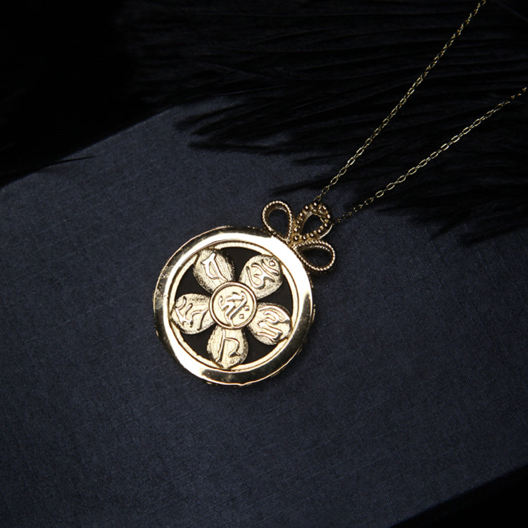 Collier en argent 925 avec ammolite naturelle Olivenorma 