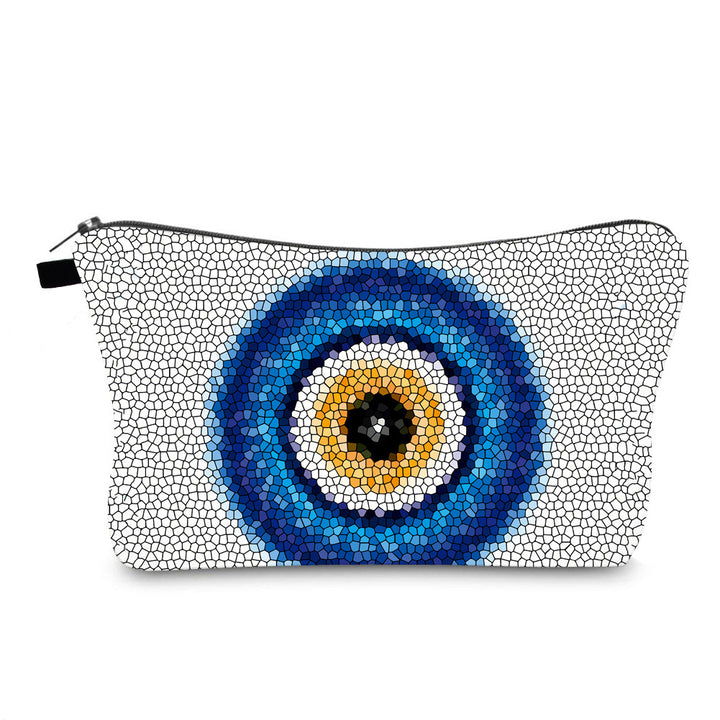 Trousse de maquillage Olivenorma avec symbole Hamsa et mauvais œil