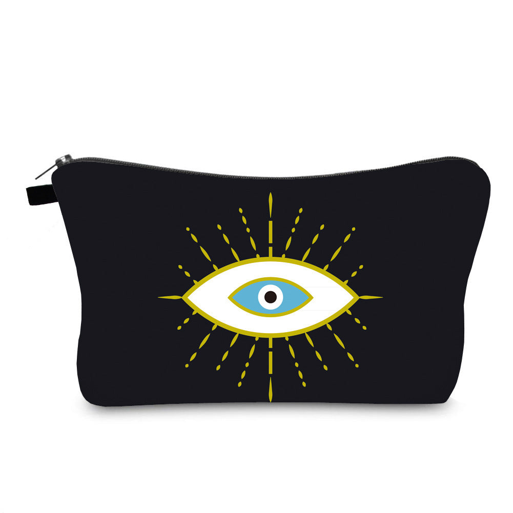 Trousse de maquillage Olivenorma avec symbole Hamsa et mauvais œil