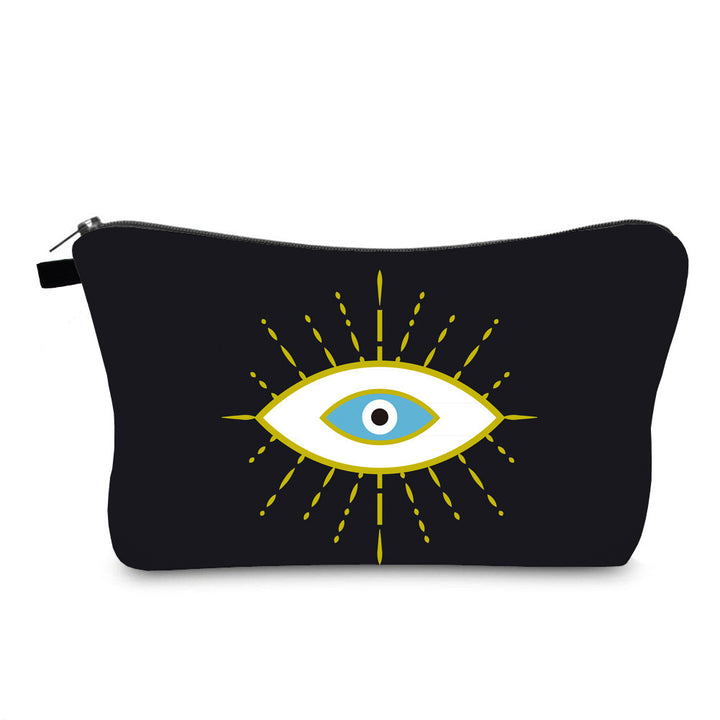 Trousse de maquillage Olivenorma avec symbole Hamsa et mauvais œil