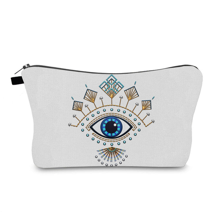Trousse de maquillage Olivenorma avec symbole Hamsa et mauvais œil