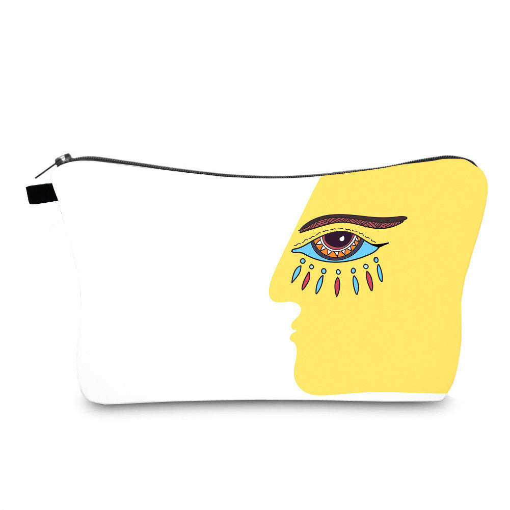Trousse de maquillage Olivenorma avec symbole Hamsa et mauvais œil