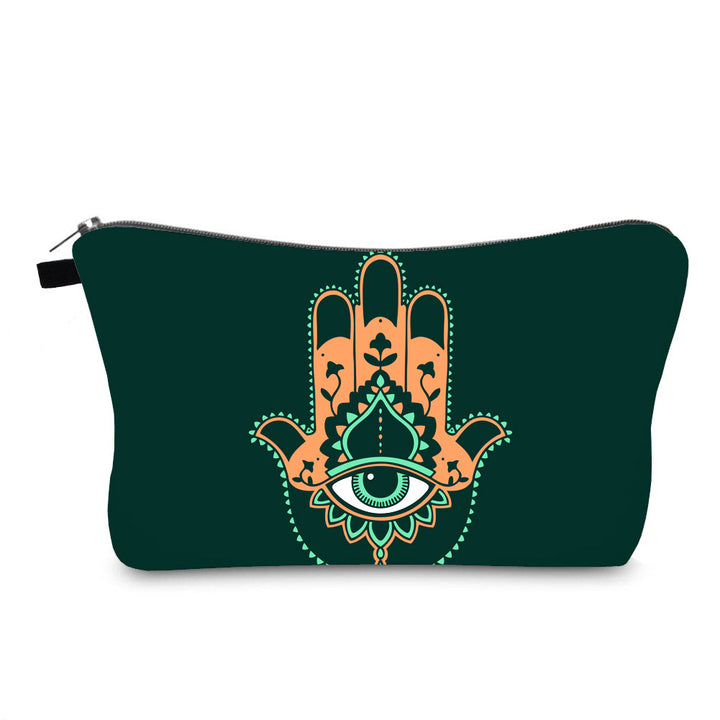 Trousse de maquillage Olivenorma avec symbole Hamsa et mauvais œil