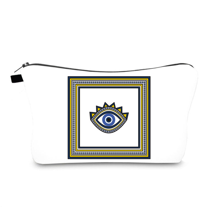 Trousse de maquillage Olivenorma avec symbole Hamsa et mauvais œil