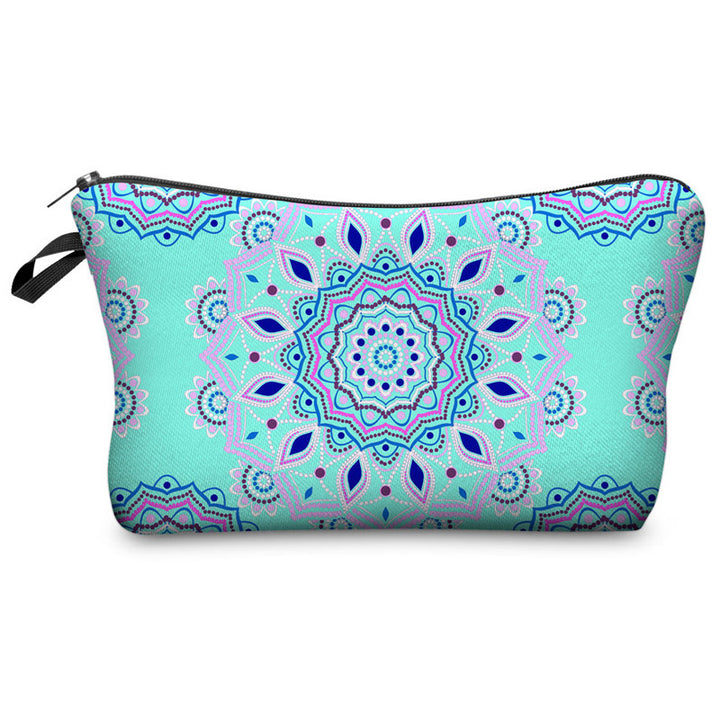Trousse de maquillage à motif mandala Olivenorma