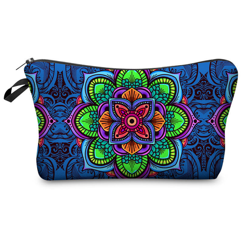 Trousse de maquillage à motif mandala Olivenorma