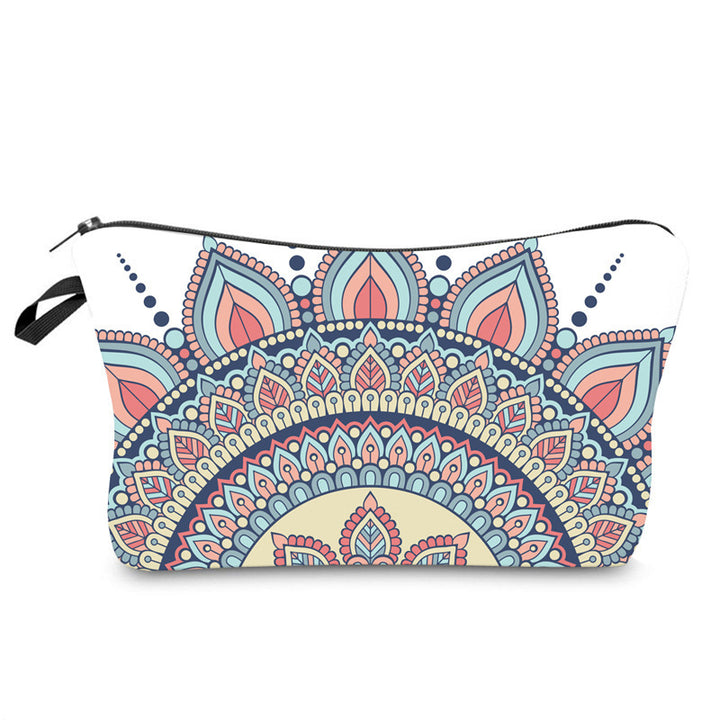 Trousse de maquillage à motif mandala Olivenorma