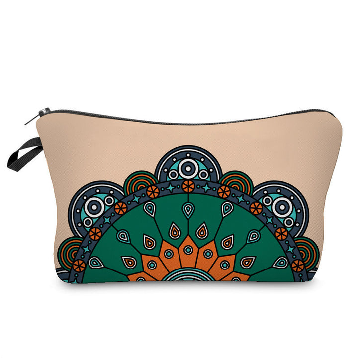 Trousse de maquillage à motif mandala Olivenorma