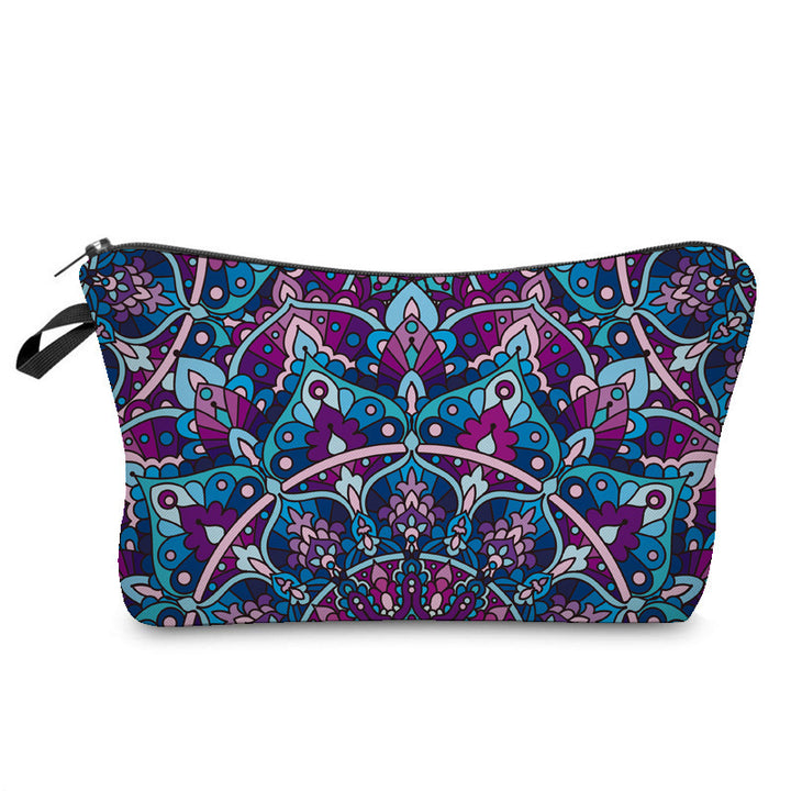 Trousse de maquillage à motif mandala Olivenorma