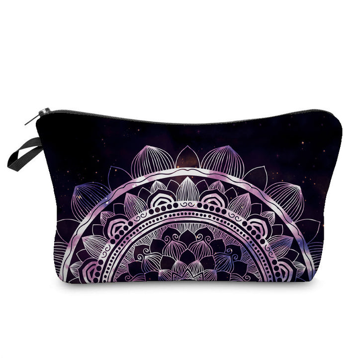 Trousse de maquillage à motif mandala Olivenorma