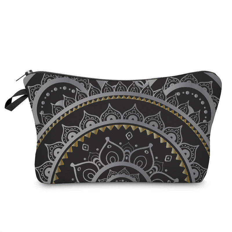 Trousse de maquillage à motif mandala Olivenorma