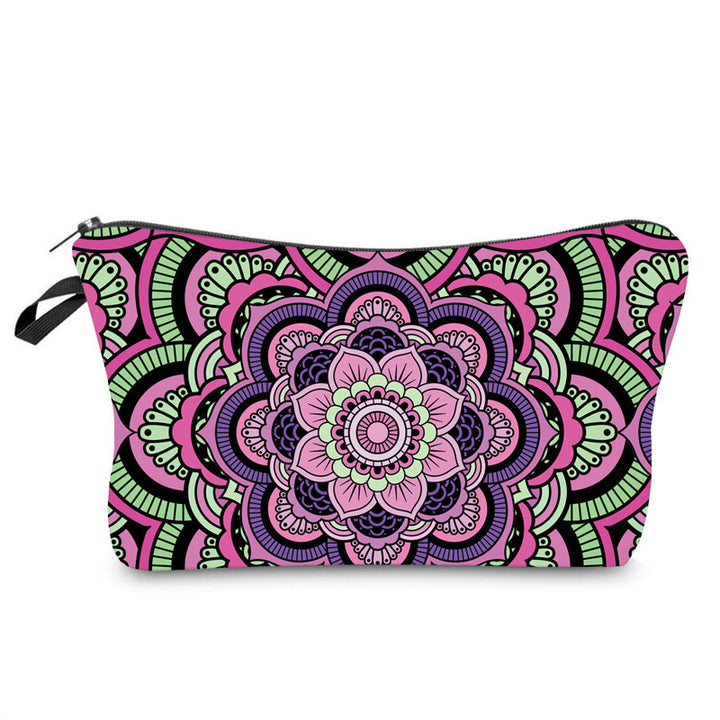 Trousse de maquillage à motif mandala Olivenorma