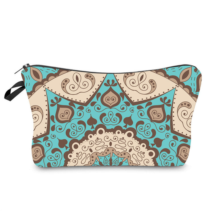 Trousse de maquillage à motif mandala Olivenorma