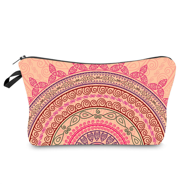 Trousse de maquillage à motif mandala Olivenorma