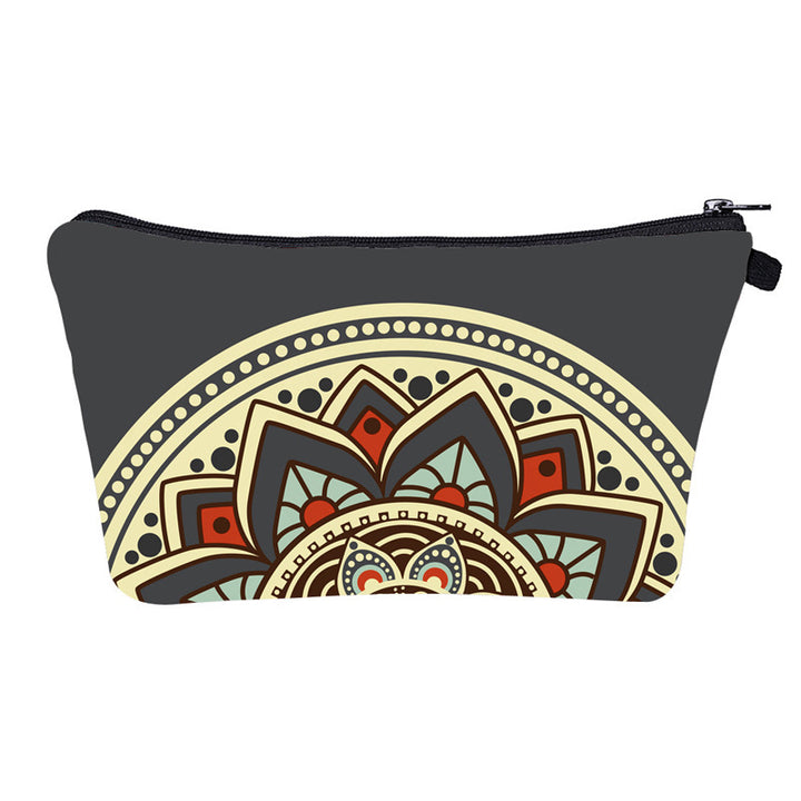 Trousse de maquillage à motif mandala Olivenorma