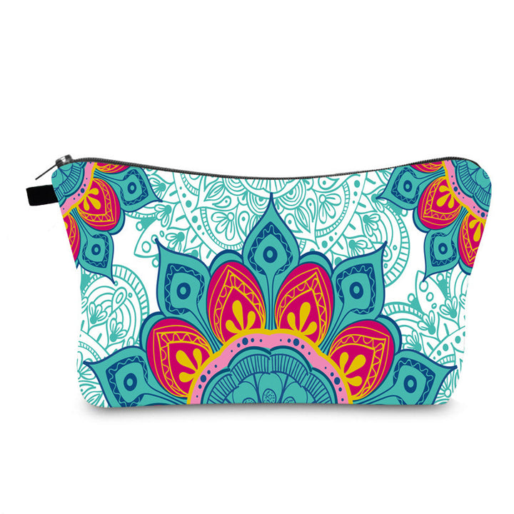 Trousse de maquillage à motif mandala Olivenorma