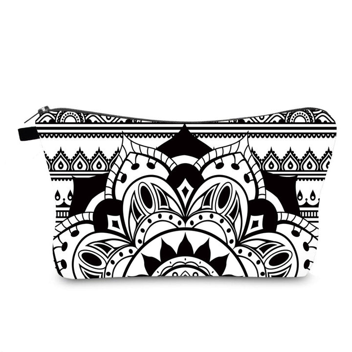 Trousse de maquillage à motif mandala Olivenorma