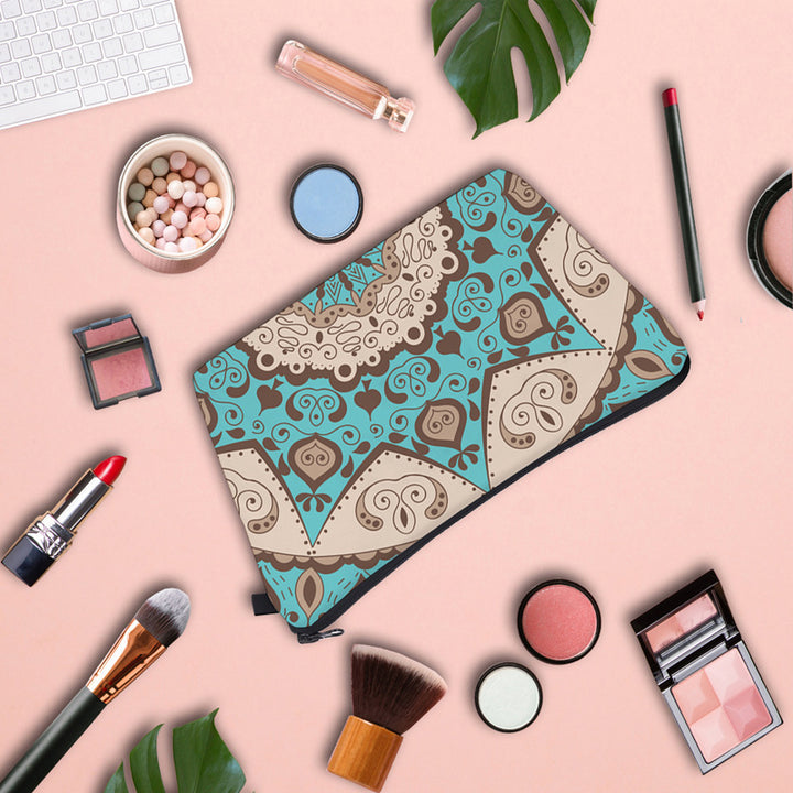 Trousse de maquillage à motif mandala Olivenorma