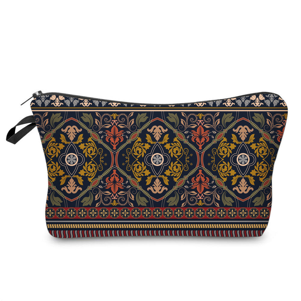 Trousse de maquillage de voyage à motif mandala Olivenorma