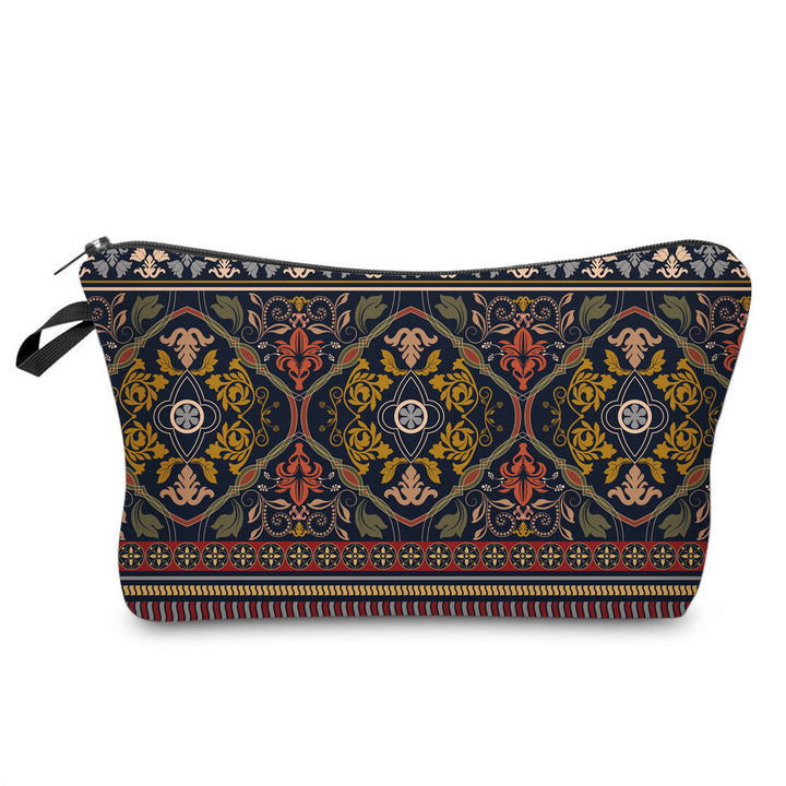 Trousse de maquillage de voyage à motif mandala Olivenorma