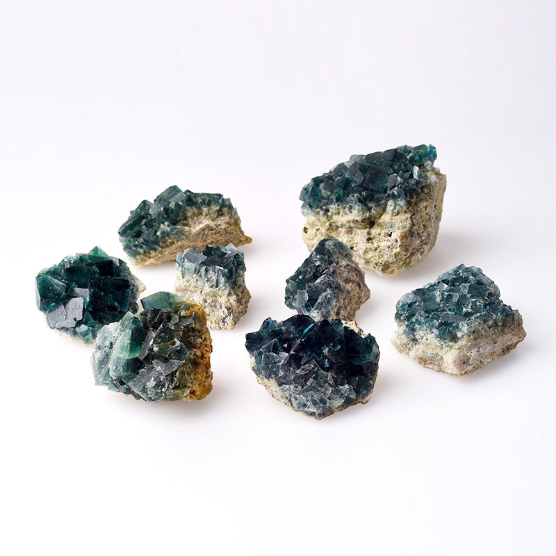 Spécimen minéral de fluorite verte Olivenorma Pierre naturelle