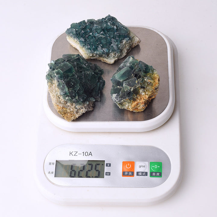 Spécimen minéral de fluorite verte Olivenorma Pierre naturelle