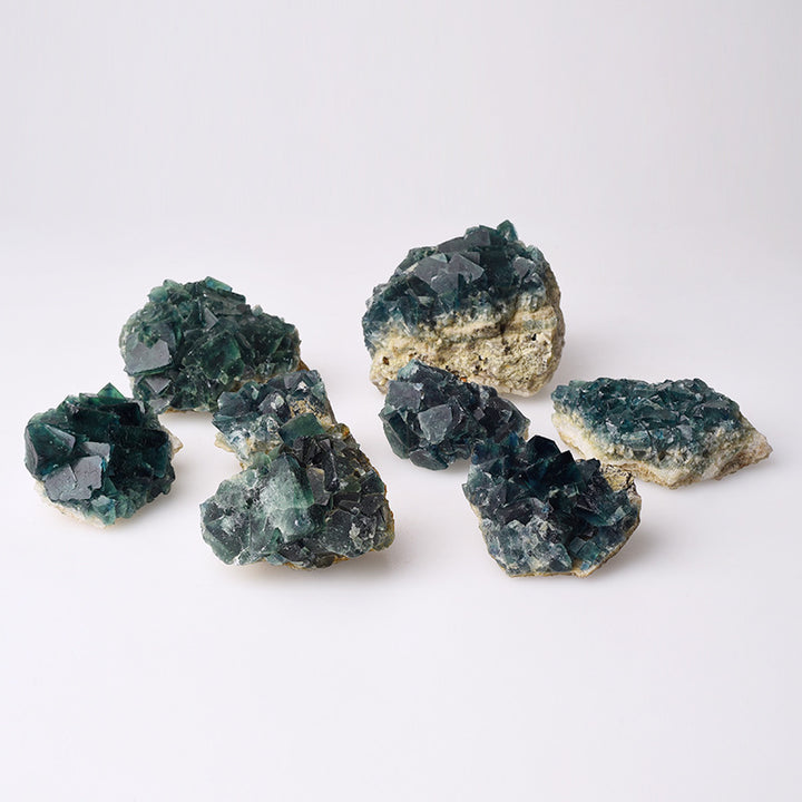 Spécimen minéral de fluorite verte Olivenorma Pierre naturelle