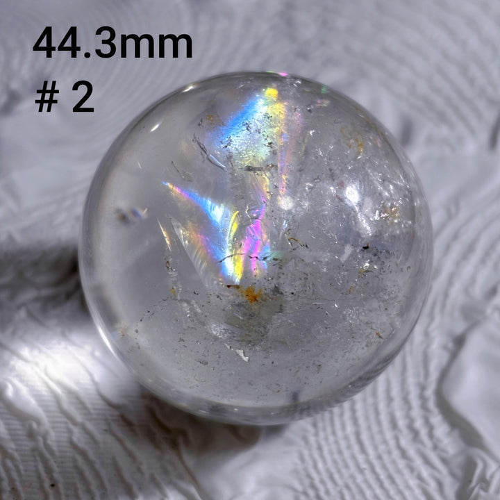 Boule de cristal polie transparente à haute fréquence naturelle Olivenorma 