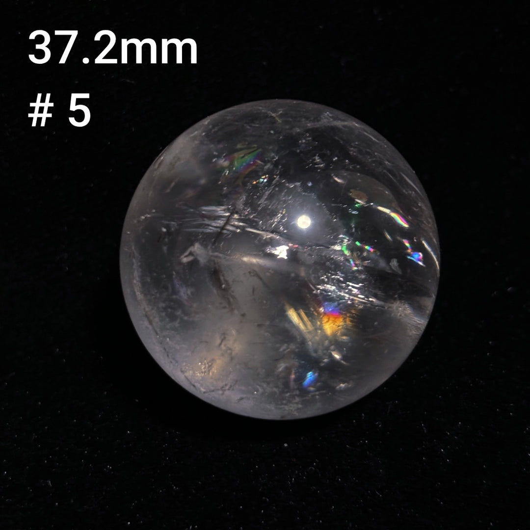 Boule de cristal polie transparente à haute fréquence naturelle Olivenorma 
