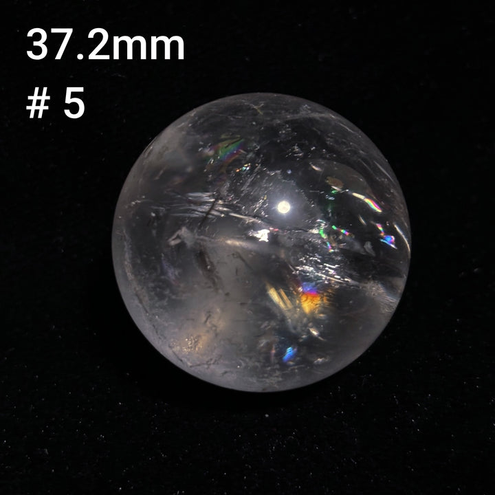 Boule de cristal polie transparente à haute fréquence naturelle Olivenorma 