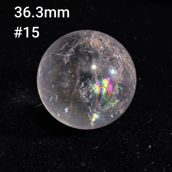 Boule de cristal polie transparente à haute fréquence naturelle Olivenorma 