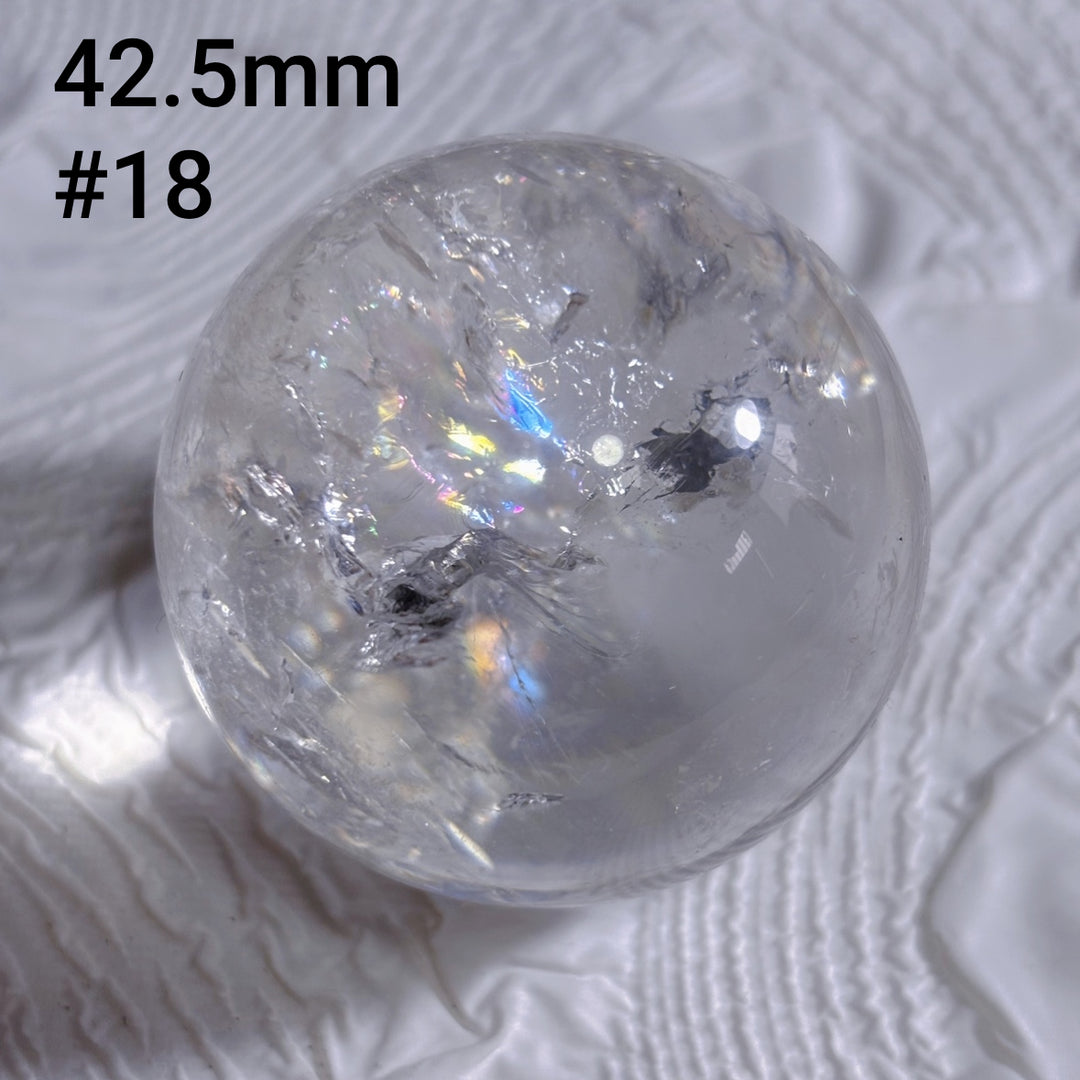 Boule de cristal polie transparente à haute fréquence naturelle Olivenorma 