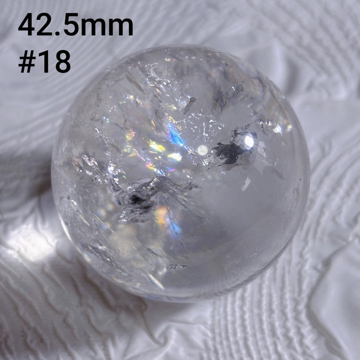 Boule de cristal polie transparente à haute fréquence naturelle Olivenorma 